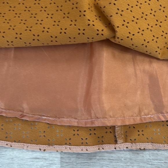 Faux leather Anthropologie skirt Sz 8 windowpane above knee Sunday in Brooklyn - Picture 7 of 9